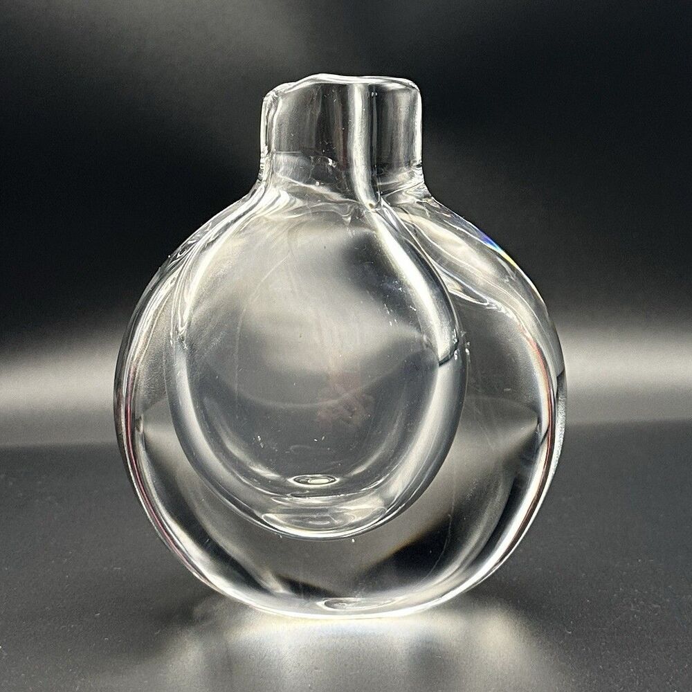 Signed Goran Warff Kosta Boda Opus 47802 Heavy Cased Art Glass Bud Vase